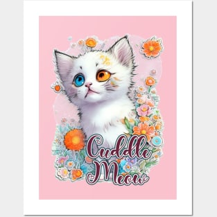 Cute Kitten, "Cuddle Me" Posters and Art